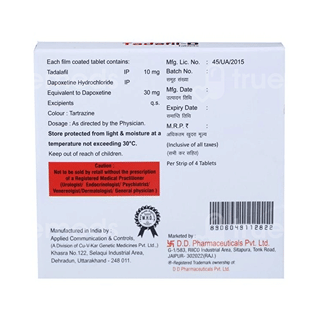 Tadafil D Tablet 4